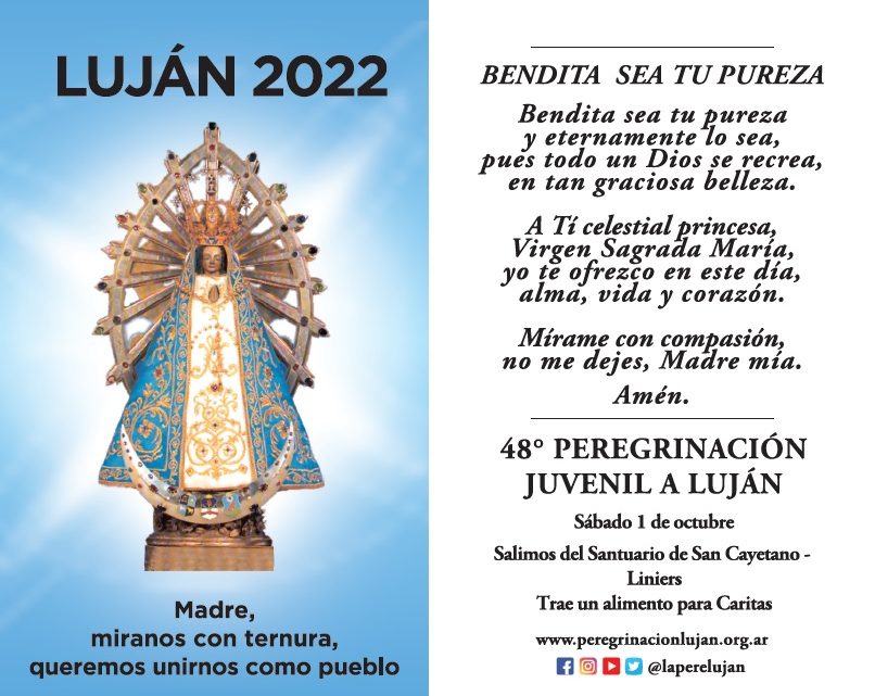 Desde las 10 de la mañana se realiza la Peregrinación a Luján.