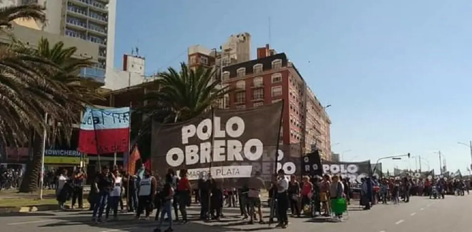 Los piqueteros de Mar del Plata se sumaron a la jornada de lucha de sus compañeros de la Capital.