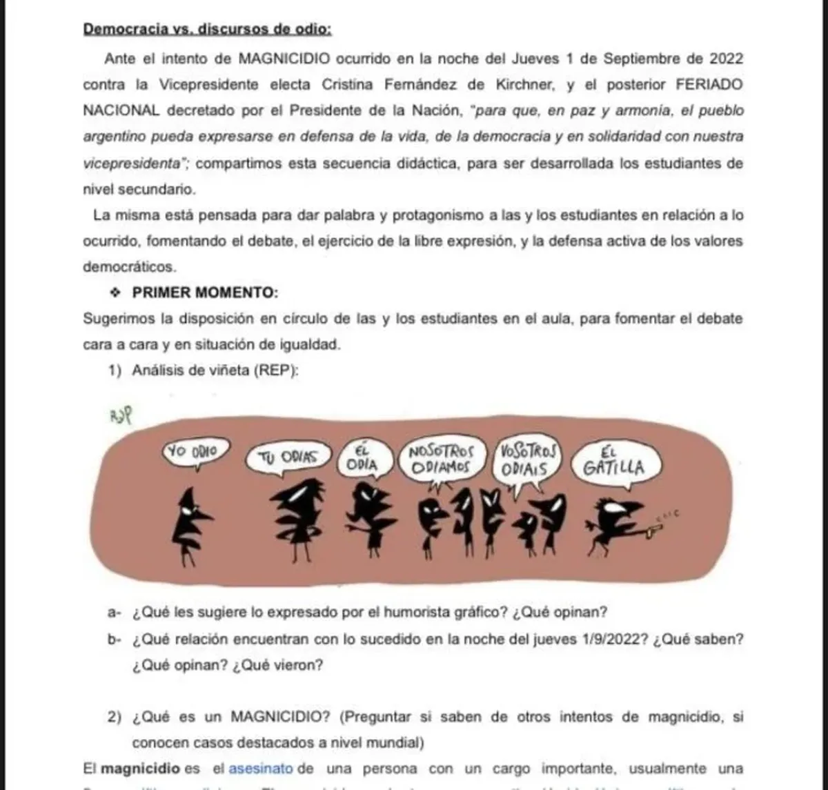Para la oposición Kicillof busca garatizar el adoctrinamiento en las escuelas bonaerenses.