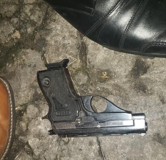 El arma usada en el atentado contra Cristina Kirchner. 