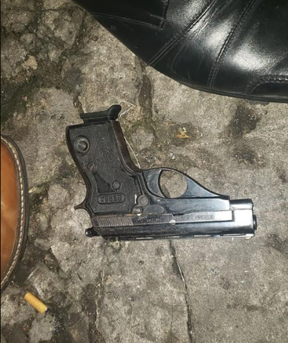 El arma con el que intentaron matar a Cristina Kirchner.