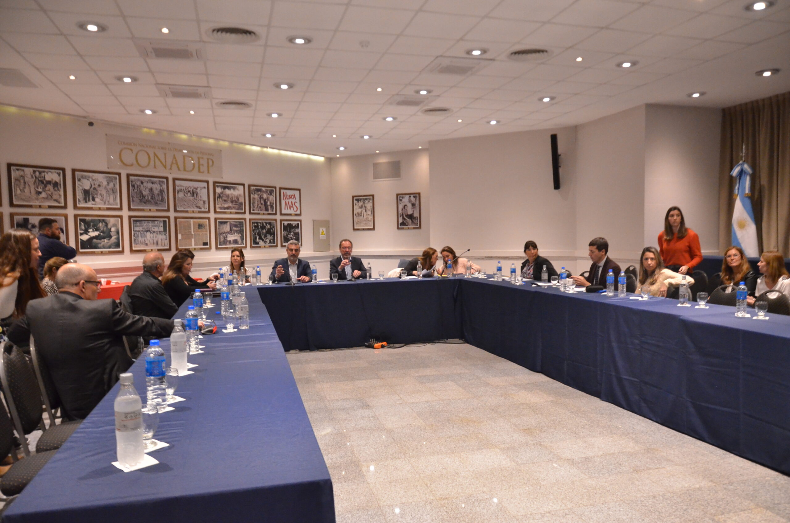 El plenario de comisiones que dictaminó la ley de alcohol cero que llegará el recinto del Senado bonerense. 
