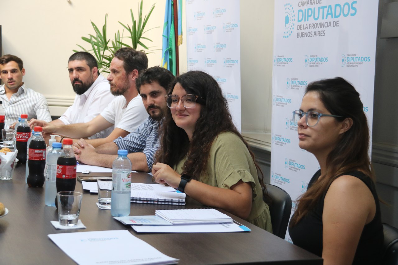 Los diputados bonaerenses presentes ayer dialogaron sobre el proyecto de ley de empresariado joven.