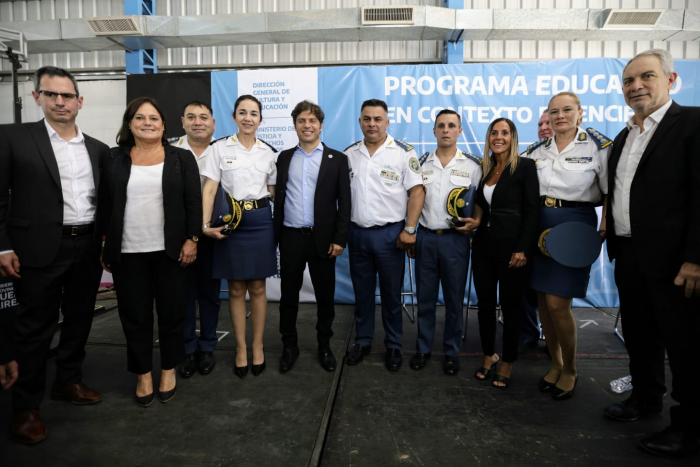 El gobernador bonaerense, Axel Kicillof, lanzó este jueves el Programa Educativo en Contexto de Encierro 2023 en la Unidad Penitenciaria Nº58 de Lomas de Zamora, con fuertes críticas a la oposición.