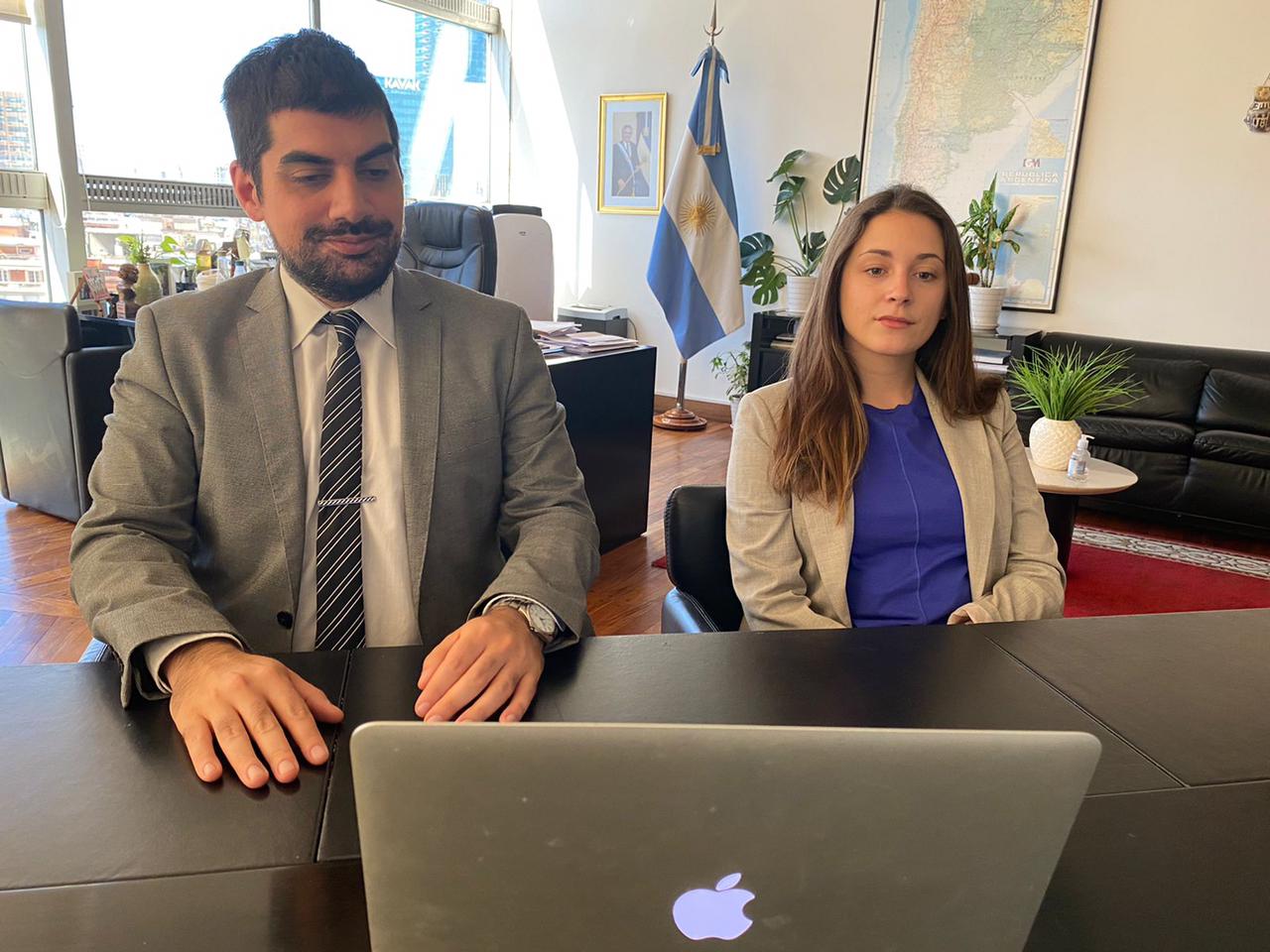 El acto de firma de convenio se realizó a través de una teleconferencia con la presencia de la Embajada de China en Argentina.