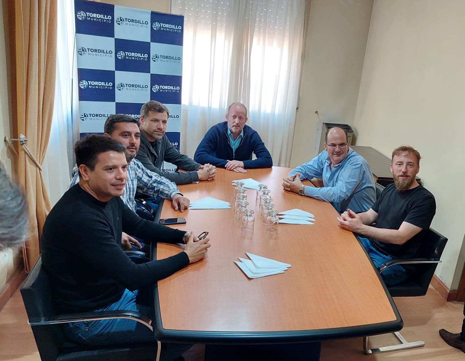 Insaurralde, Otermín y De Jesús participaron de un encuentro del PJ local en Tordillo.
