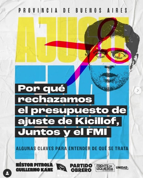 Legisaltura bonaerense. La izquierda marcha contra el Presupuesto de Kicillof. 