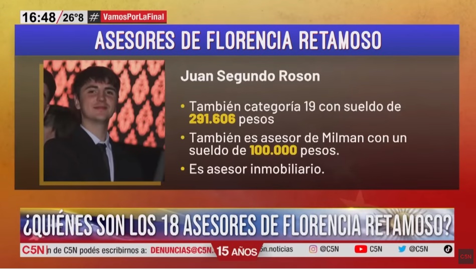 Juan Segundo Roson otros de los sindicados como asesor de Retamoso.