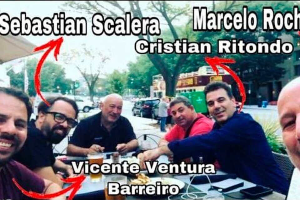 Trascendieron imágenes de un viaje a Miami de Ritondo con el fiscal Scalera, en lo que sería su propio escándalo de Lago Escondido. Fue meses antes de la mesa judicial de la Gestapo antisindical.