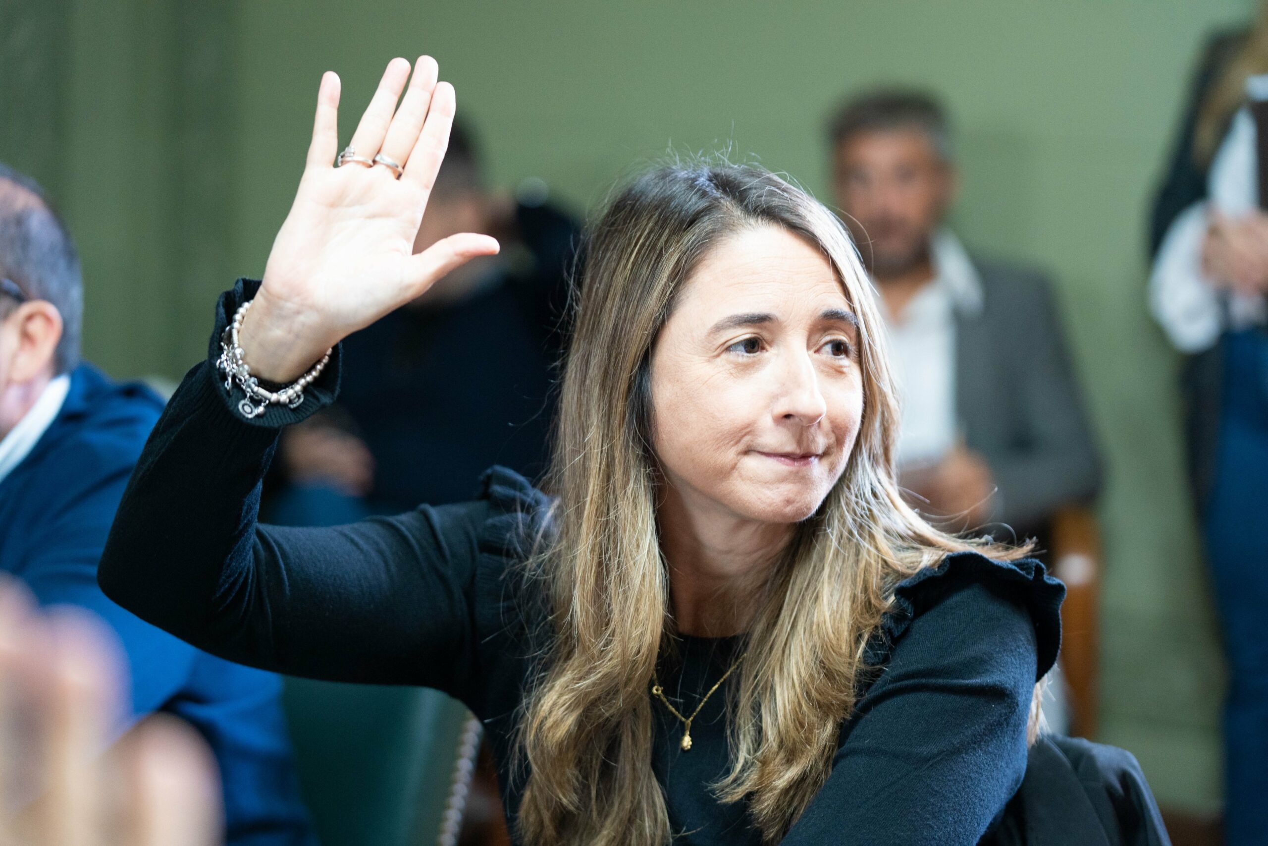 Flavia Delmonte impulsó el proyecto de sistema para la protección de personas con parkinson.