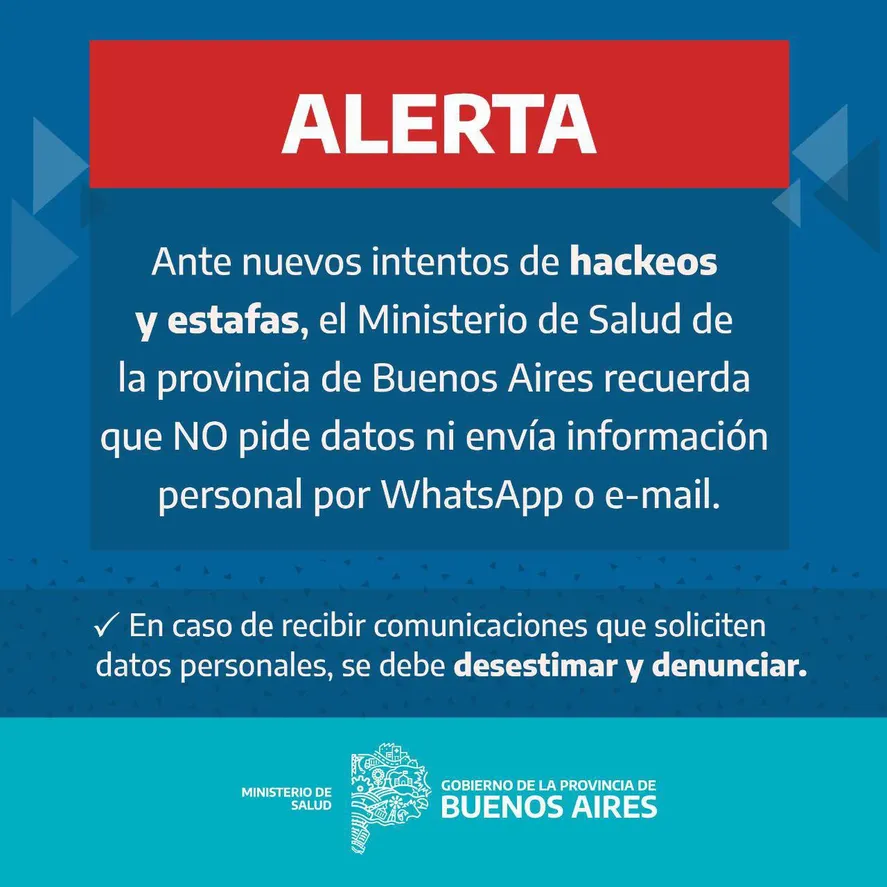 Hace unos meses el Ministerio de Salud bonaerense alertó a los ciudadanos de las estafas con los turnos para la vacuna Covid.