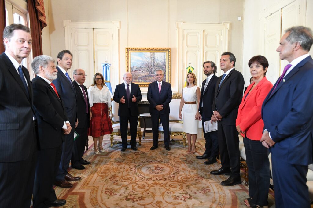 Alberto Fernández y Lula mantuvieron una reunión de aproximadamente una hora en la Casa Rosada.