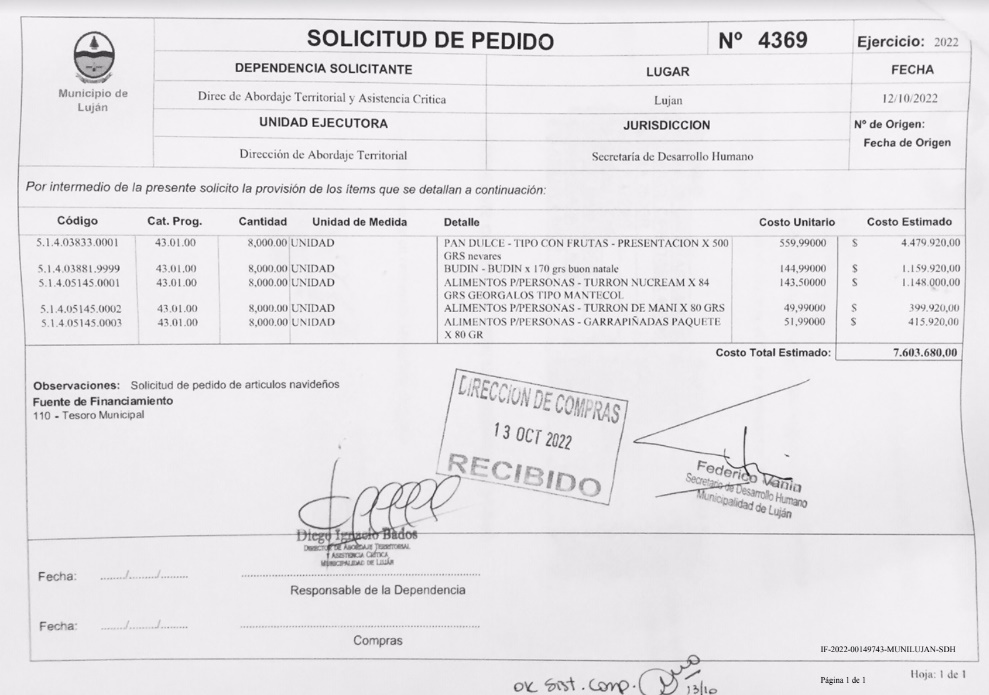 La supuesta licitación trucha del intentende de Luján, Leonardo Boto. 
