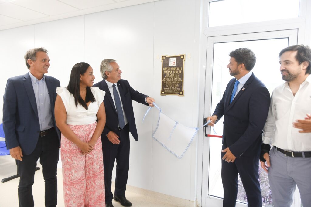 El hospital modular de Cardales implicó una inversión de $ 327 millones por parte del Ejecutivo de Alberto Fernández.