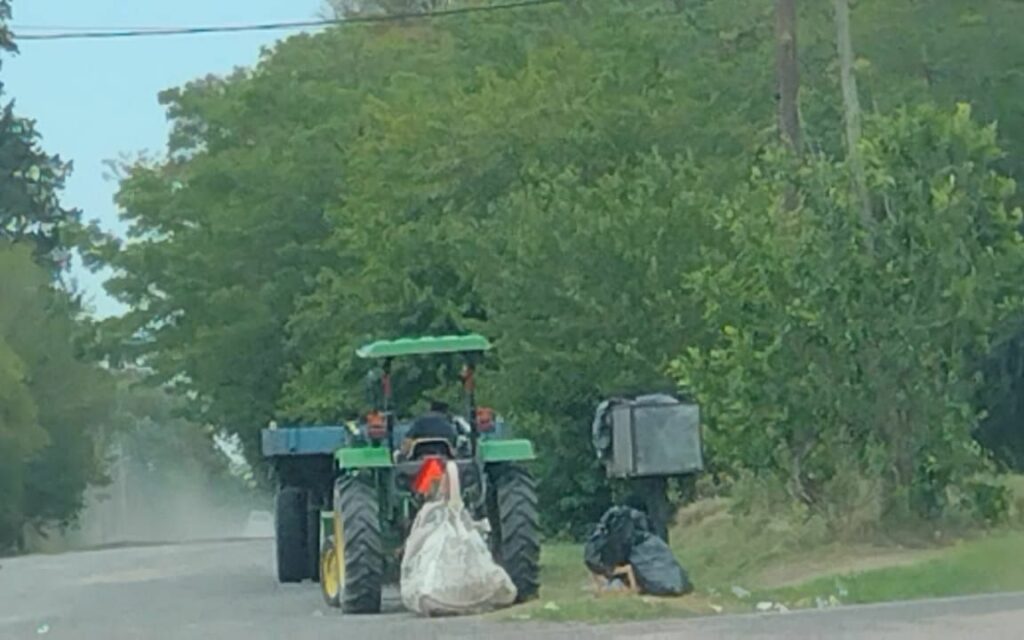 Los trabajadores del Parque Pereyra de La Plata tienen que juntar la basura del country Villalba.