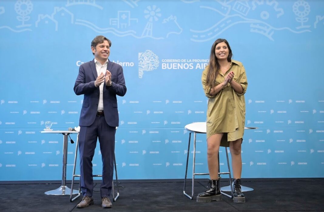 El gobernador bonaerense, Axel Kicillof, presentaron el programa Mi Provincia Recicla junto a la ministra de Ambiente, Daniela Vilar.