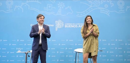El gobernador bonaerense, Axel Kicillof, presentaron el programa Mi Provincia Recicla junto a la ministra de Ambiente, Daniela Vilar.