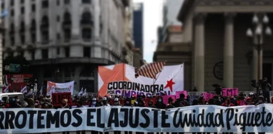 Unidad Piquetera anunció una protesta por los altos números de pobreza nacional.