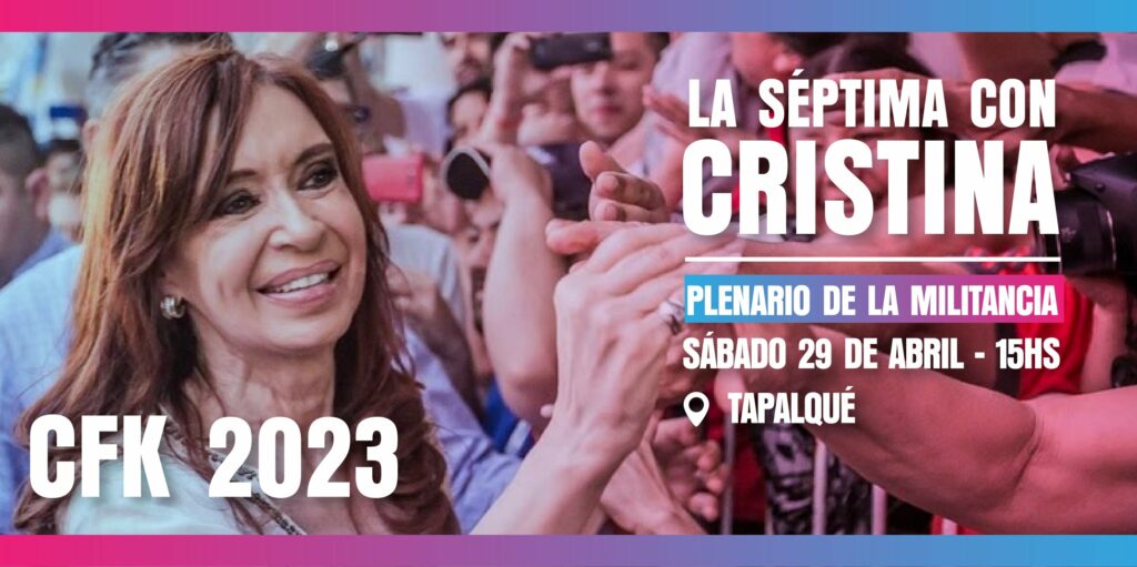 Operativo clamor por Cristina Kirchner: realizan otro plenario de militancia en Tapalqué