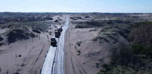 La obra cuenta con una inversión de Vialidad Nacional por $ 273 millones y conecta la entrada de Monte Hermoso con el barrio El Sauce.