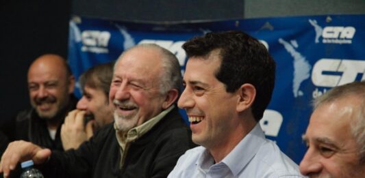 En la previa del acto del 25 de mayo, Hugo Yasky mostró su apoyo a la candidatura de Wado de Pedro.