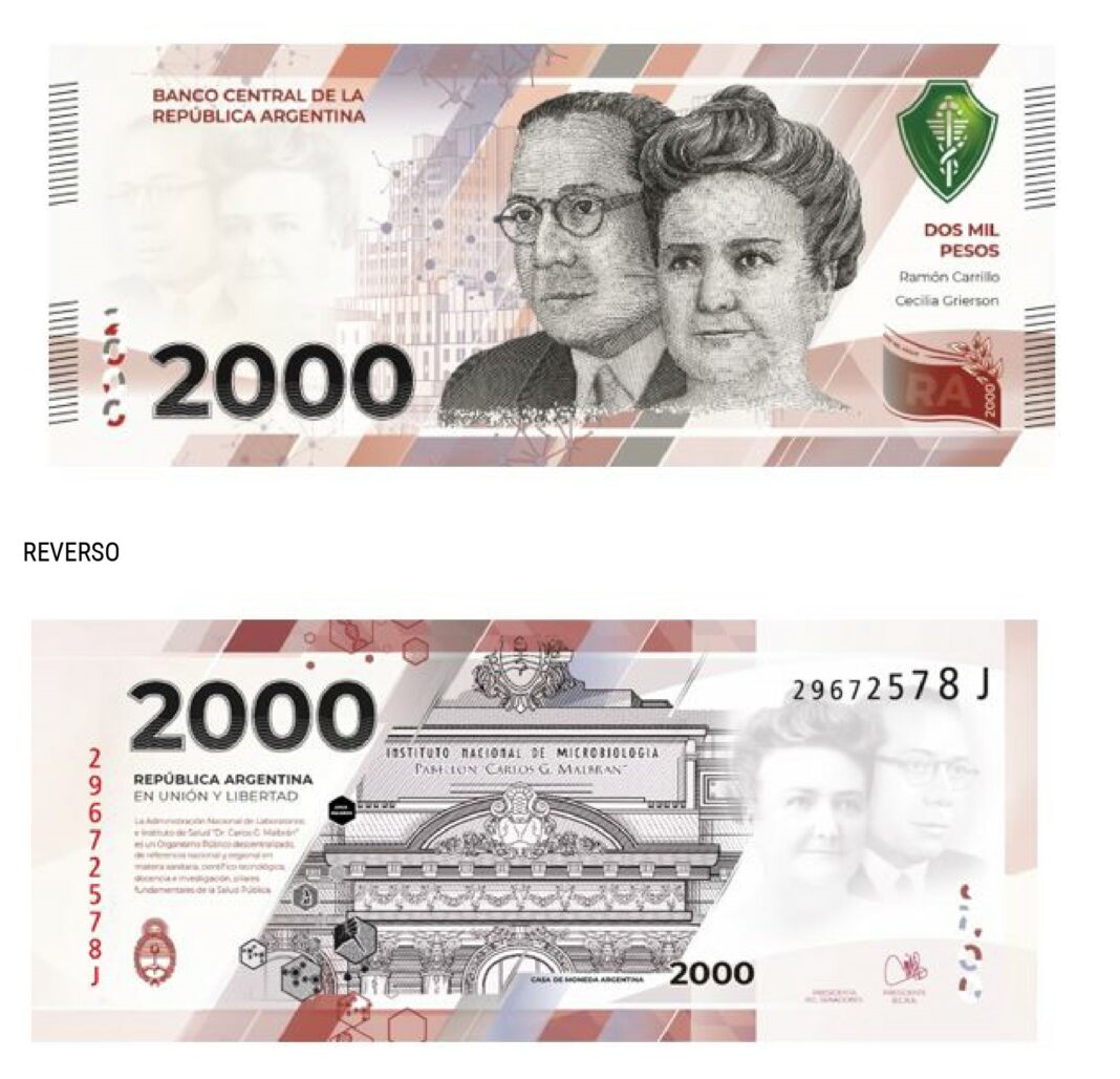 Se espera que el billete de 2000 pesos comience a circular a fines de mayo.