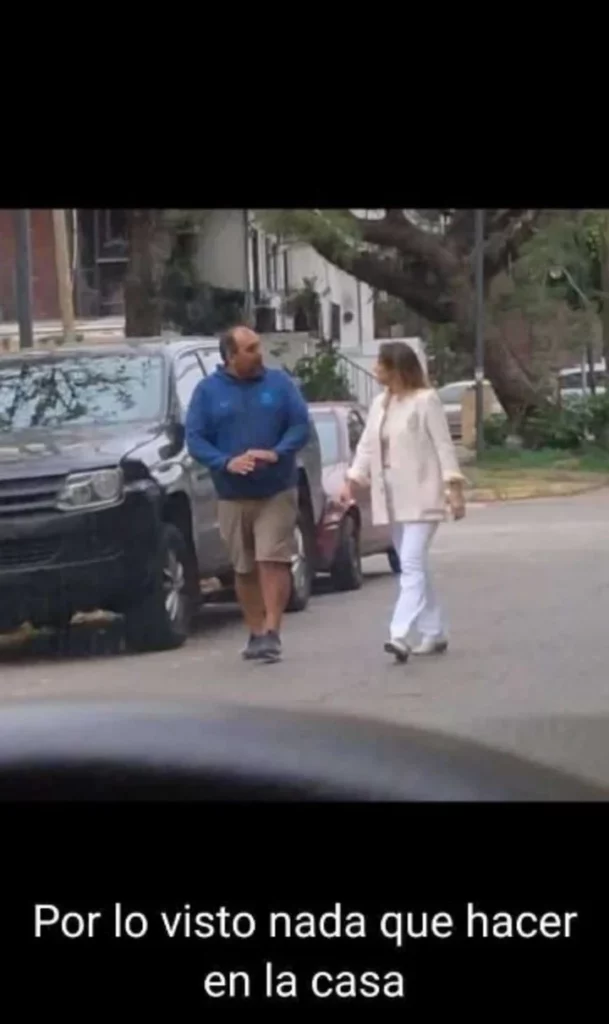 Tigre: la imagen de Galmarini y la leyenda ofensiva que circuló por Whatsapp.