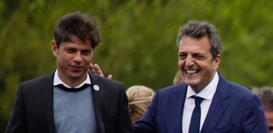 Kicillof, Wado y Massa, los más importantes de la coalición oficialista se encuentran en un acto luego del pedido de los gobernadores de unidad.