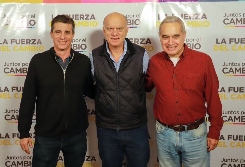 Juan Pablo Allan, Néstor Grindetti y Marcelo Romero, los pre candidatos "halcones". 