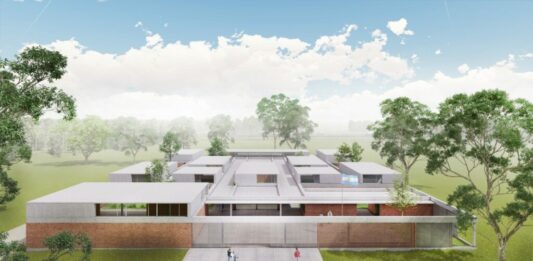 La Secundaria Técnica de Monte Hermoso contará con un edicfició de 3.500 m² entre aulas, talleres, laboratorios, biblioteca, y espacios de encuentro.