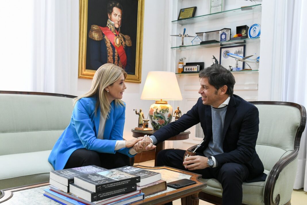Kicillof comenzó el operativo para impulsar la campaña de Massa en la provincia de Buenos Aires y se reunió con Magario.