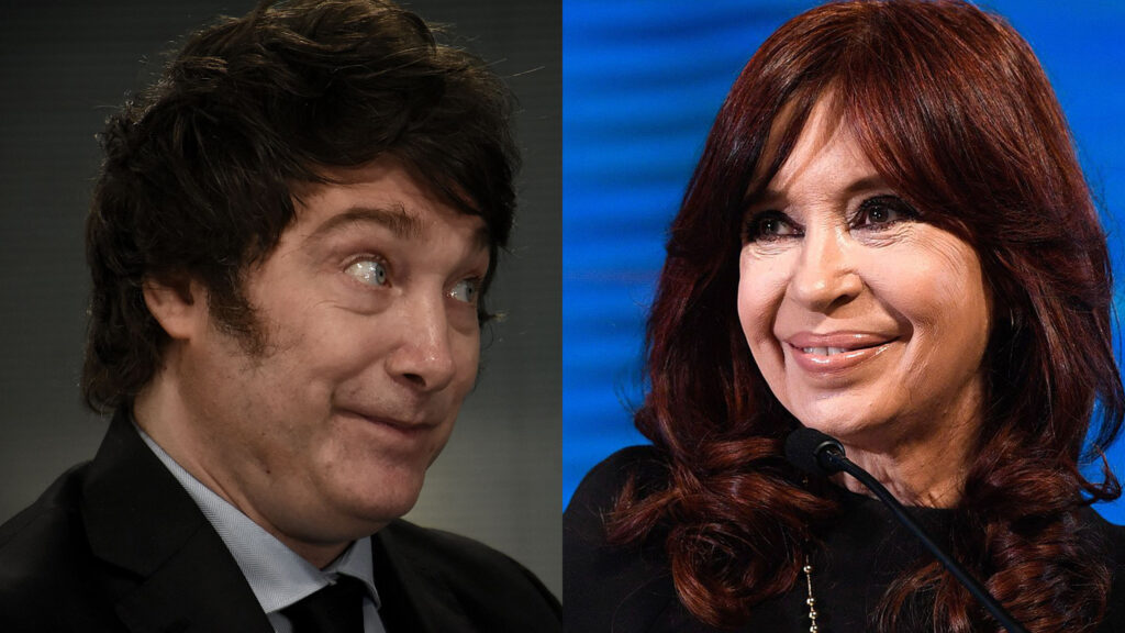 En plena campaña electoral, Cristina Kirchner levantó a Milei.