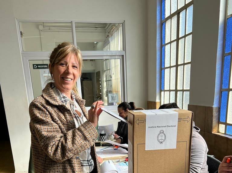 Segunda en la lista de La Fuerza del Cambio por la Segunda sección electoral, Silvina Vaccarezza