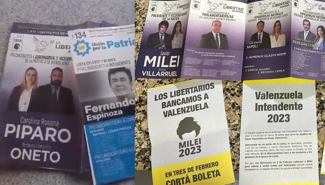 Intendentes de JxC y UxP no quieren perderse el voto de Javier Milei e impulsan a el corte de boleta.