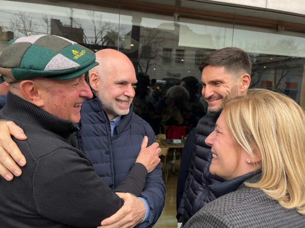 Durante la recorrida por la ciudad santafesina de Rafaela, Larreta buscó calmar las aguas en la interna de Juntos por el Cambio.