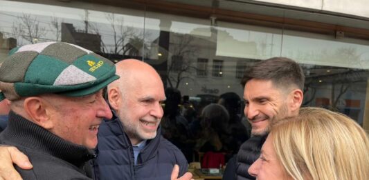 Durante la recorrida por la ciudad santafesina de Rafaela, Larreta buscó calmar las aguas en la interna de Juntos por el Cambio.