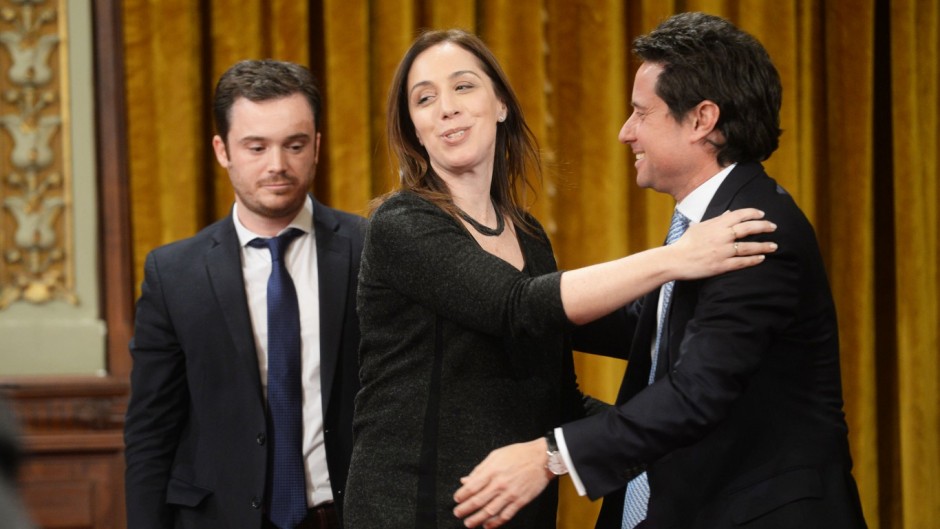 Tragedia de Moreno. Vidal luego de tomarle juramento a Gabriel Sánchez Zinny. 