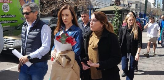Victoria Villarruel y Constanza Moragues