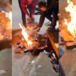 Arde la campaña: prendieron fuego una mesa partidaria del diputado Sotelo Nahuel Sotelo mesa Quilmes