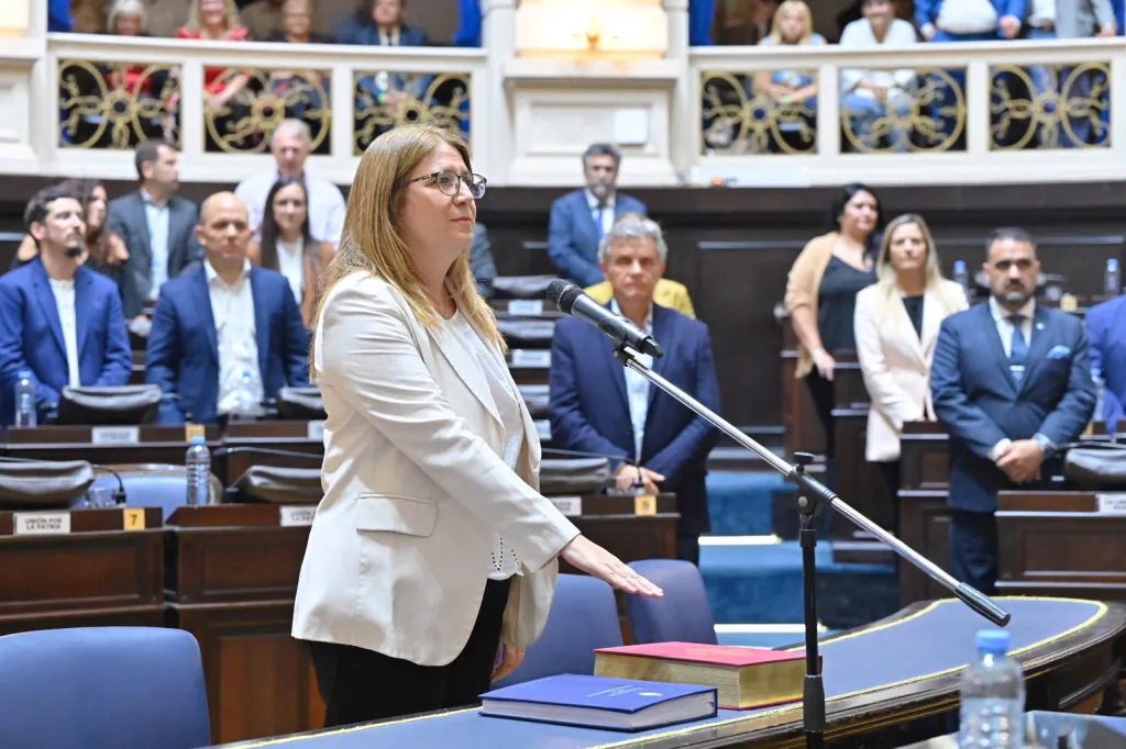 La diputada Laura Aloisi asumió su banca en diciembre en reemplazo de la olavarriense Mercedes Landívar.