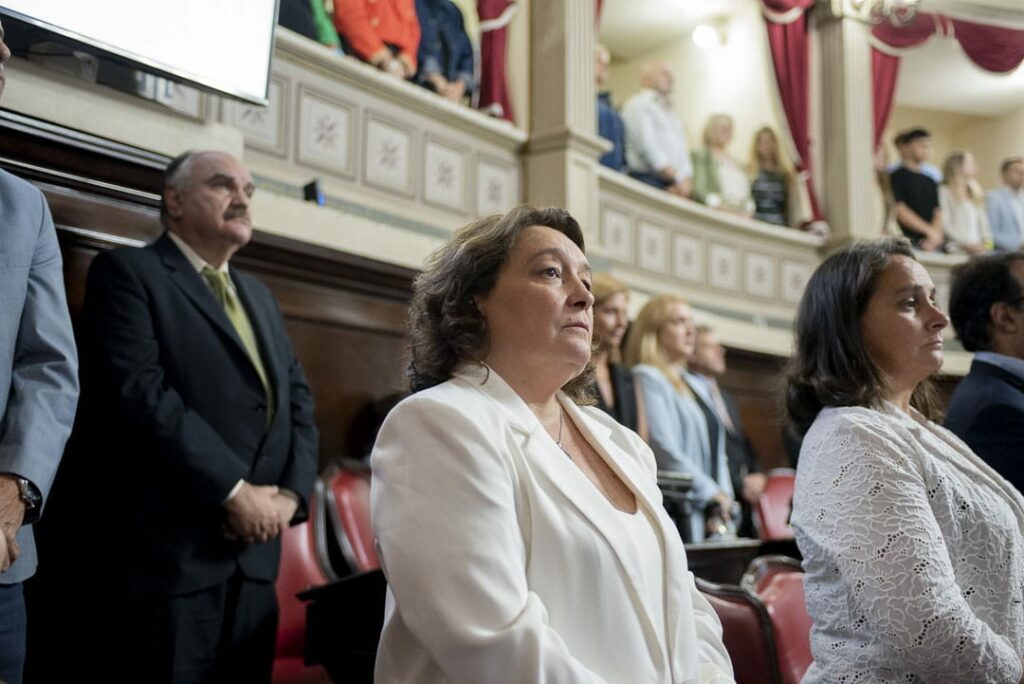La senadora bonaerense de la UCR, Eugenia Gil. 