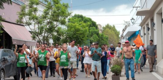 Alex Campbell, presentó un proyecto en el que le reclama a Kicillof que dicte la conciliación obligatoria en San Antonio de Areco, por el conflicto con los municipales. Foto: genrileza Días de Areco, Daniela Nuñez.