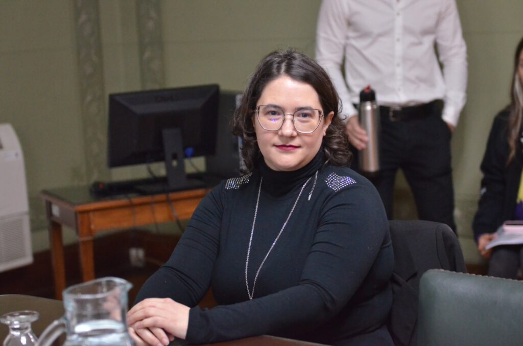 La flamante senadora bonaerense del unibloque Buenos Aires Libre, Betina Riva.