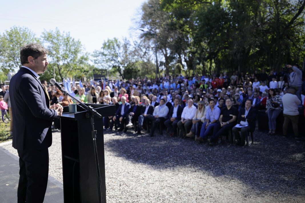 El gobernador de la provincia de Buenos Aires, Axel Kicillof, encabezó el acto de inauguración del Centro Universitario de Ramallo.