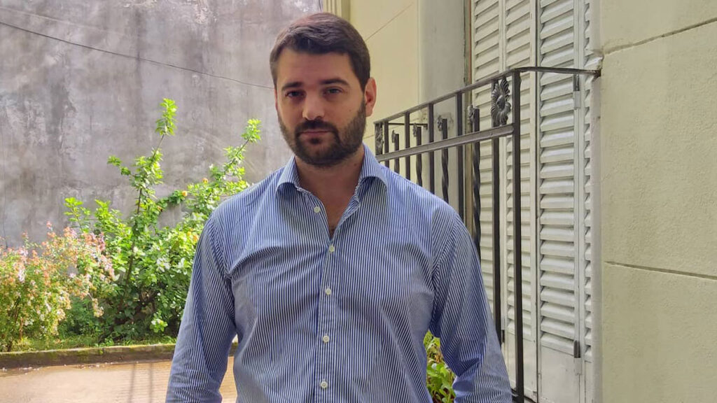 El apoderado del PRO bonaerense y referente del partido en Esteban Echeverría, Luciano Gómez Alvariño.