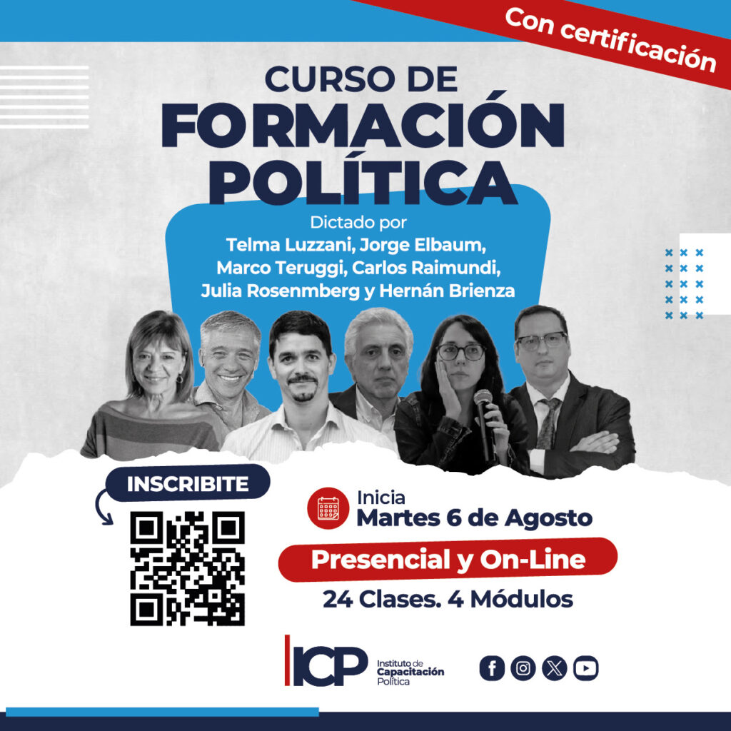 Los docentes que brindarán el curso de formación política.