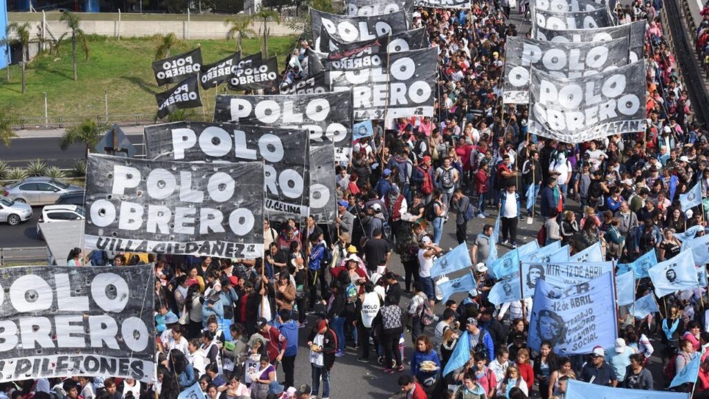 Polo Obrero, la organización liderada por Belliboni que está en la mira del Gobierno nacional.