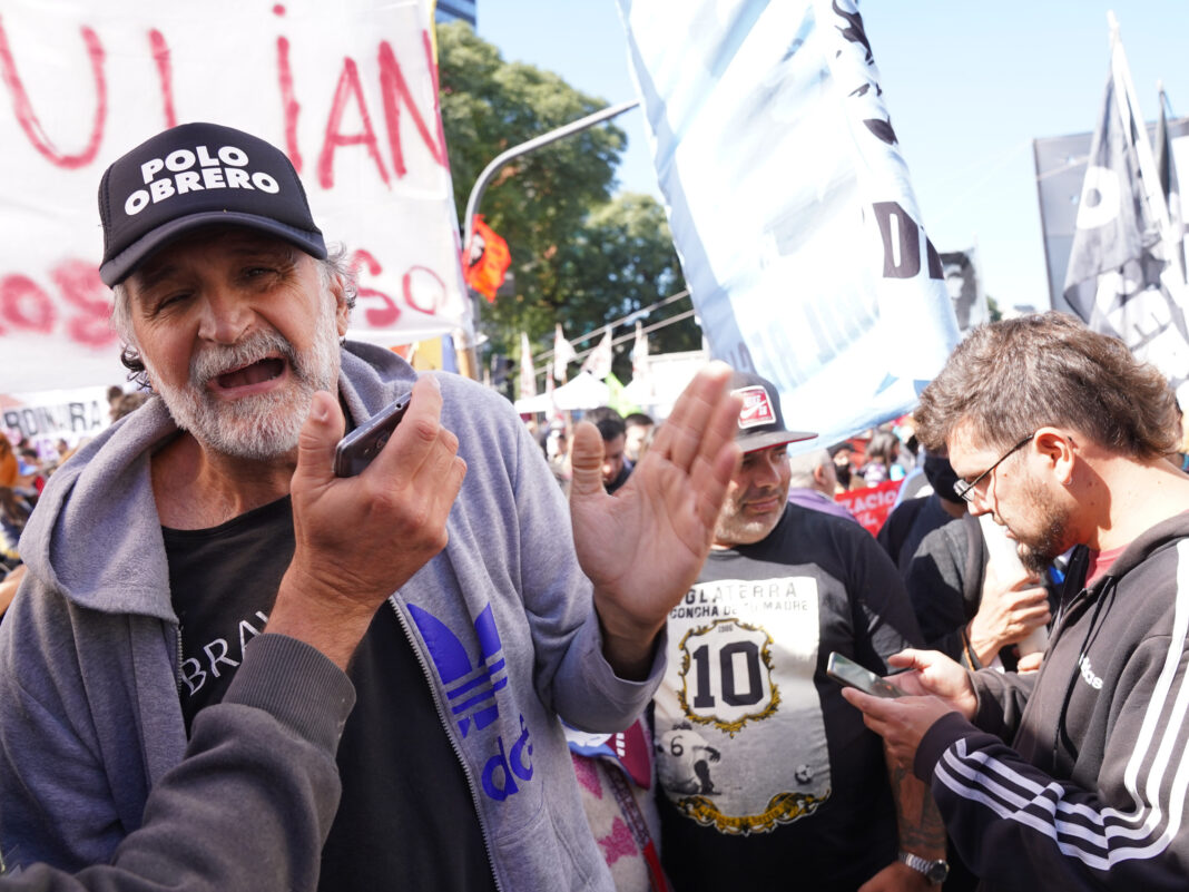 Belliboni acusó al Gobierno nacional de iniciar una “campaña de criminalización” contra las organizaciones sociales.