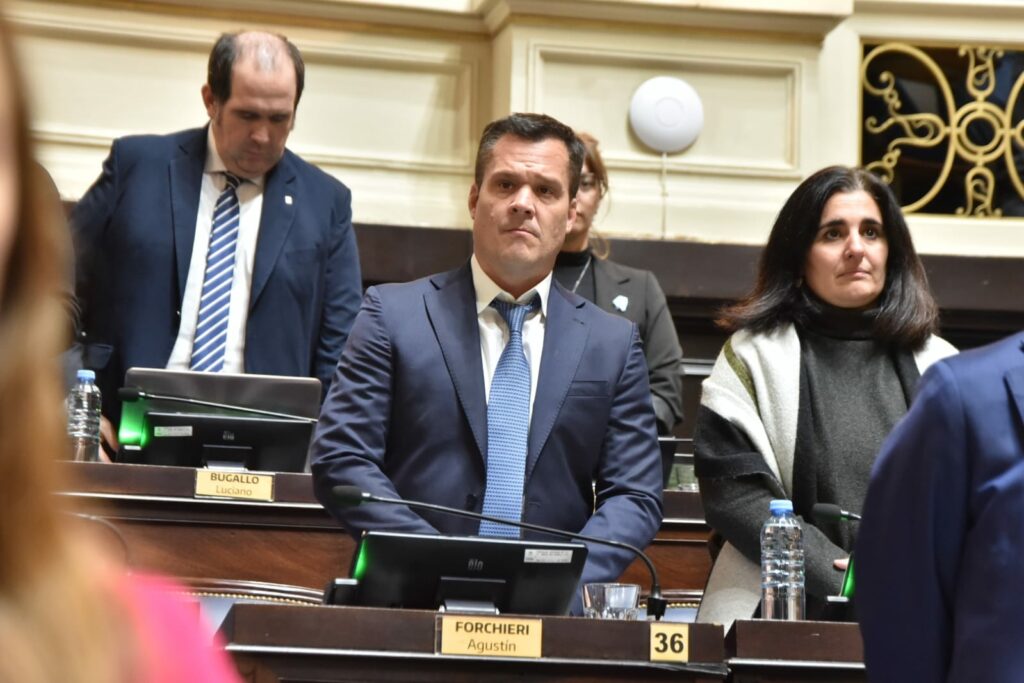 El jefe del bloque PRO (segunda minoría) de la Cámara de Diputados bonaerense, Agustín Forchieri.