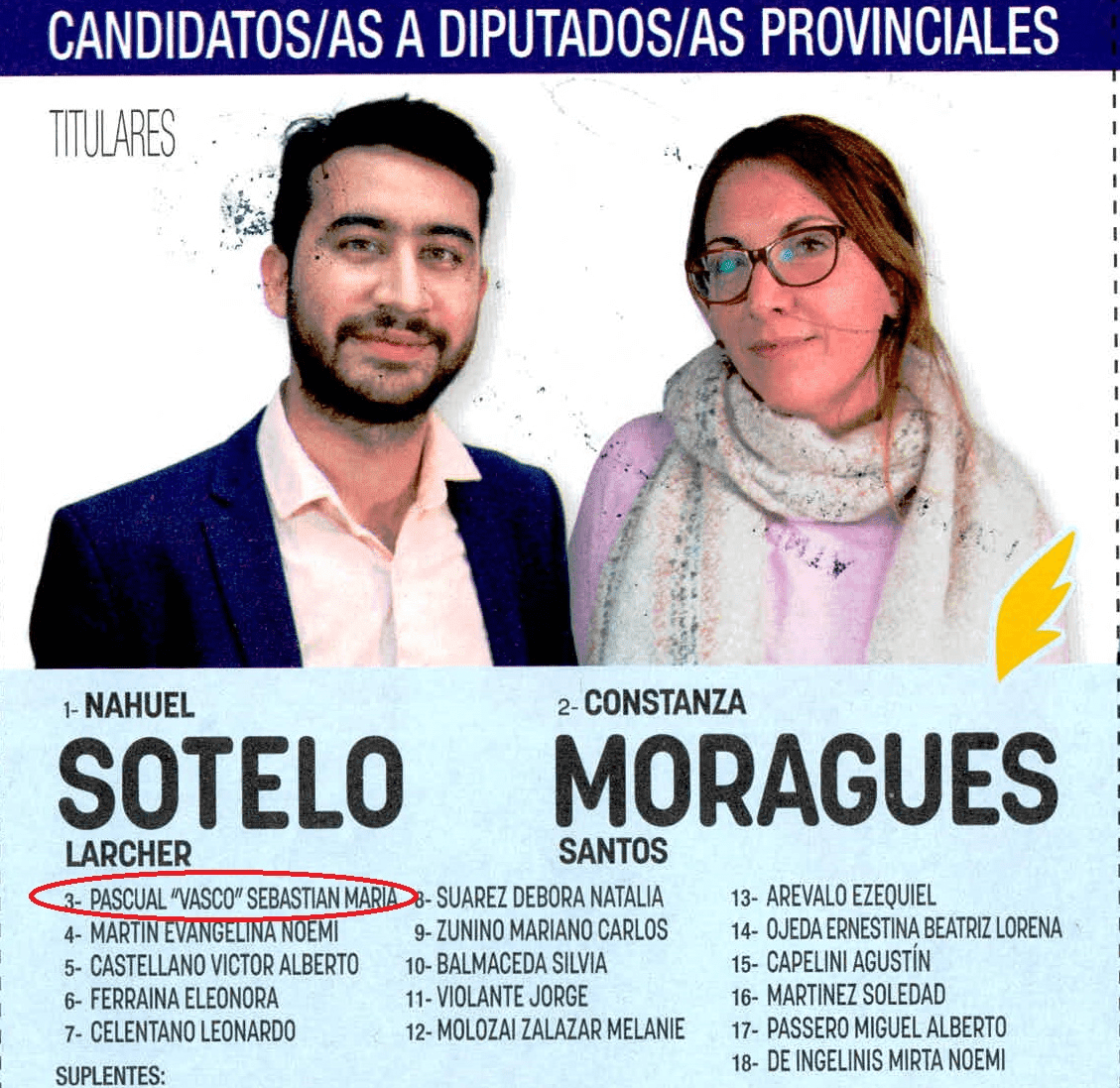 El reemplazante de Sotelo es Sebastián “Vasco” Pasqual.

